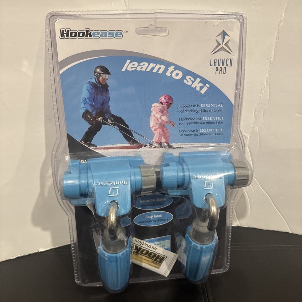 Hookease Learn to Ski Child Ski Training Aid by Launch Pad Lt Box Damage Blue